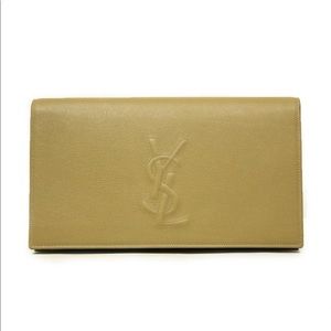 Nude YSL clutch